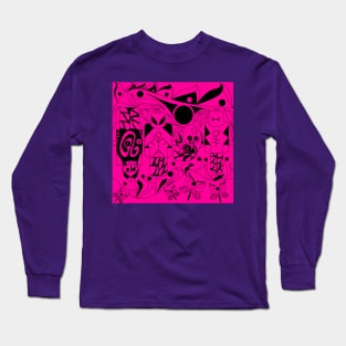 brick in violet robot alien dreams ecopop Long Sleeve T-Shirt